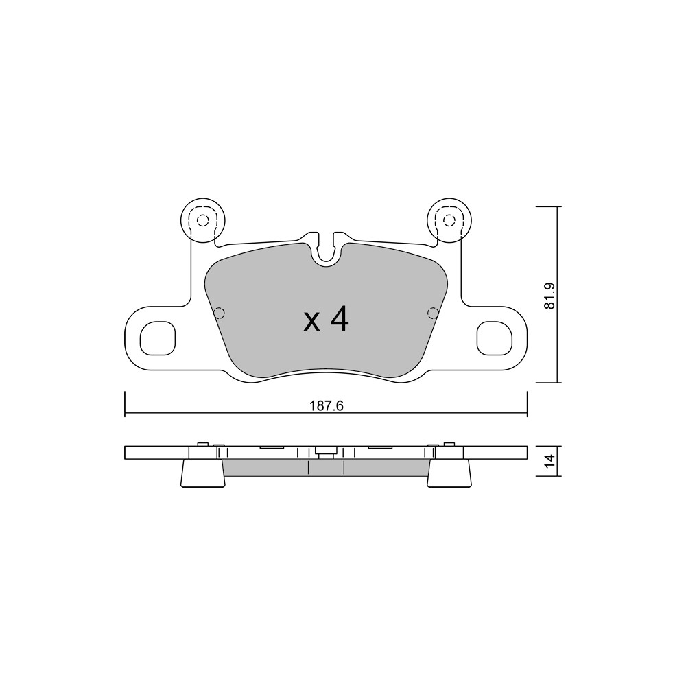 Pastillas de freno traseras GT2i Club para PORSCHE Taycan (Y1A) Turbo S 762cv 2019-05-01-Array