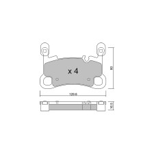 Pastillas de freno traseras GT2i Club para PORSCHE Cayenne III (9YA) RS7 performance quattro 606cv 2017-05-01-