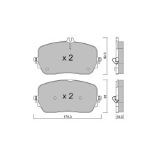 Pastilhas de travão dianteiro GT2i Club para MERCEDES BENZ GLE II Coupe (C167) Maybach 600 EQ Boost 4-matic 558hp 2019-11-01-