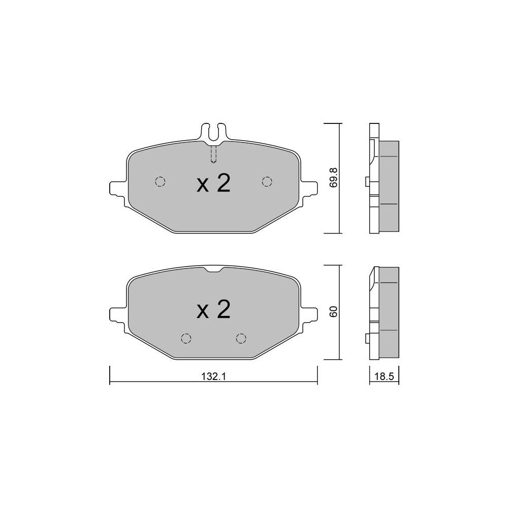 Pastillas de freno traseras GT2i Club para MERCEDES BENZ GLE II (W167) AMG GLE 63 S EQ Boost 4-Matic 612cv 2018-10-01-Array