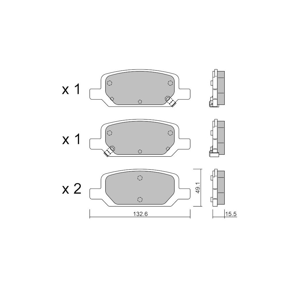 Pastillas de freno traseras GT2i Club para TESLA Model Y (5YJY) EV Performance AWD 535cv 2019-03-01-Array