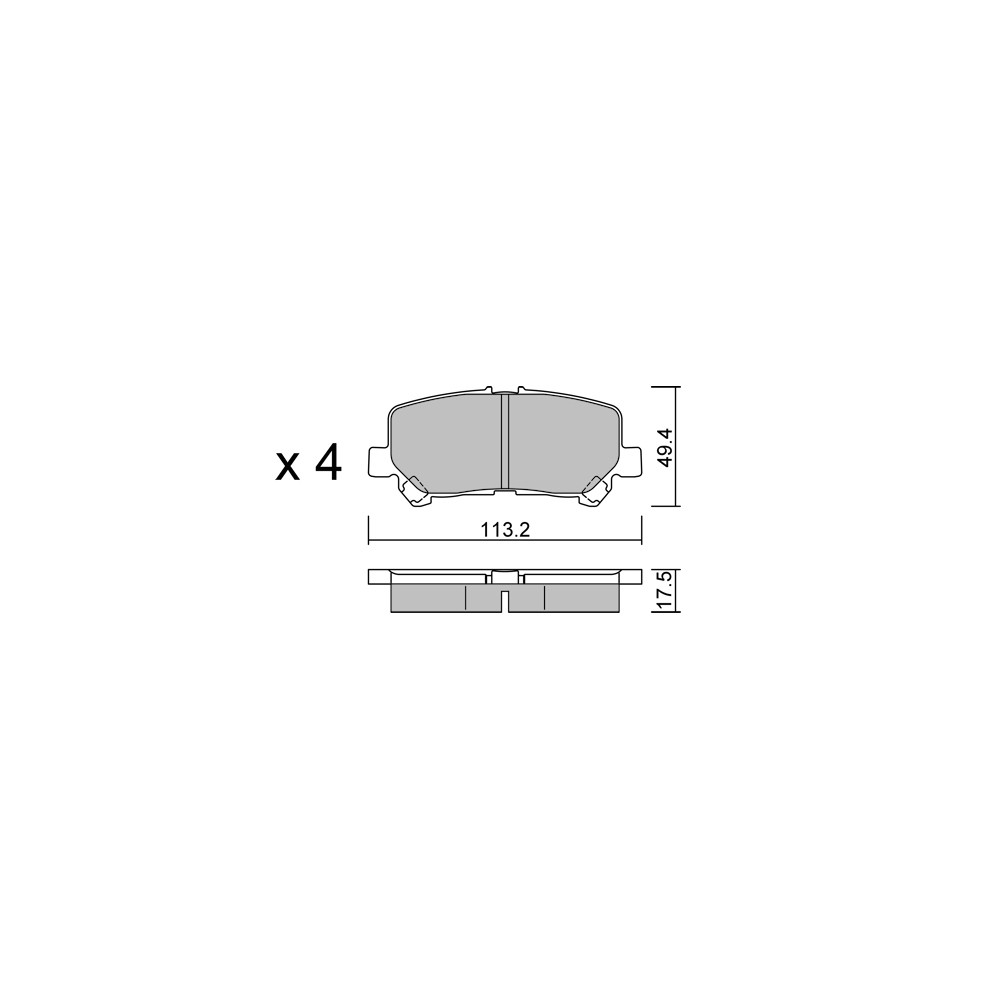 Pastillas de freno traseras GT2i Club para TOYOTA Granvia II (_H3_) EV 218cv 2019-05-01-Array