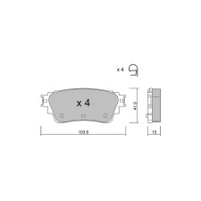 Pastilhas de travão traseiras GT2i Club para NISSAN Ariya EV e-4ORCE 395hp 2020-07-01-