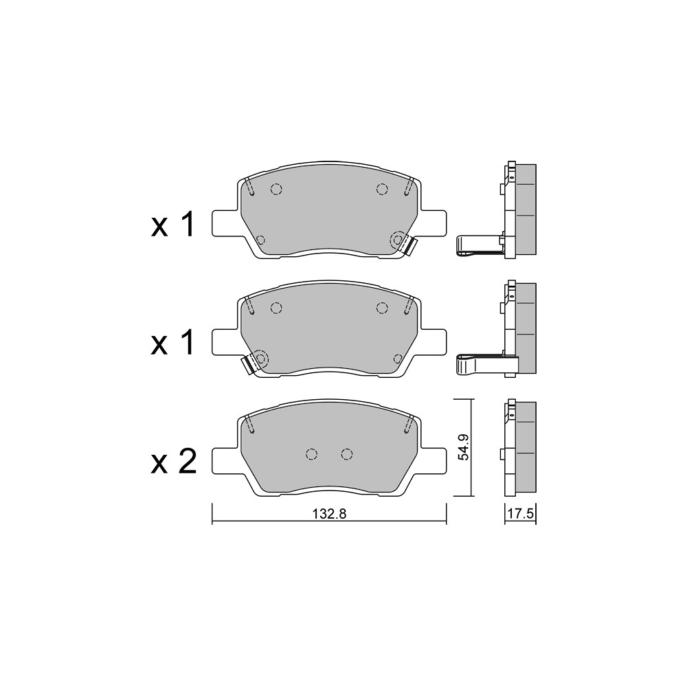 Pastillas de freno delanteras GT2i Club para HYUNDAI i10 III (AC3, AI3) 2.0 D 187cv 2019-09-01-Array