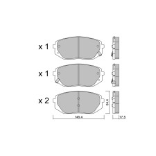 Pastillas de freno delanteras GT2i Club para KIA EV6 77 AWD 325cv 2021-07-01-