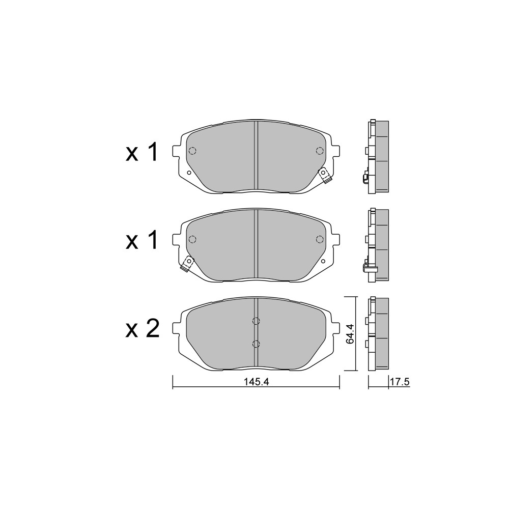Pastillas de freno delanteras GT2i Club para KIA EV6 77 AWD 325cv 2021-07-01-Array
