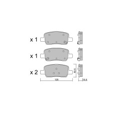 Pastillas de freno traseras GT2i Club para KIA Sorento IV (MQ4) 2.5 T-GDi 285cv 2020-03-01-