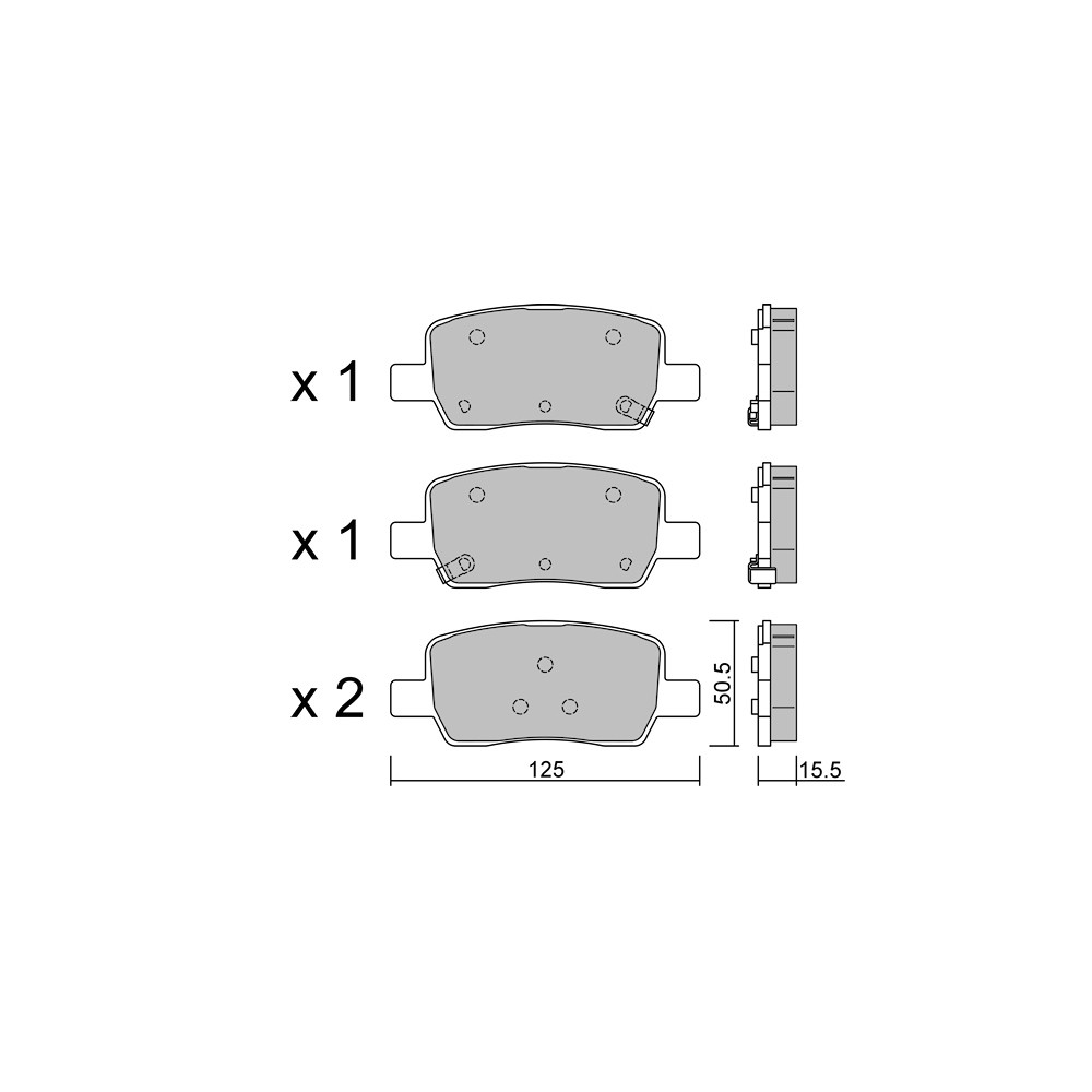 Pastillas de freno traseras GT2i Club para KIA Sorento IV (MQ4) 2.5 T-GDi 285cv 2020-03-01-Array
