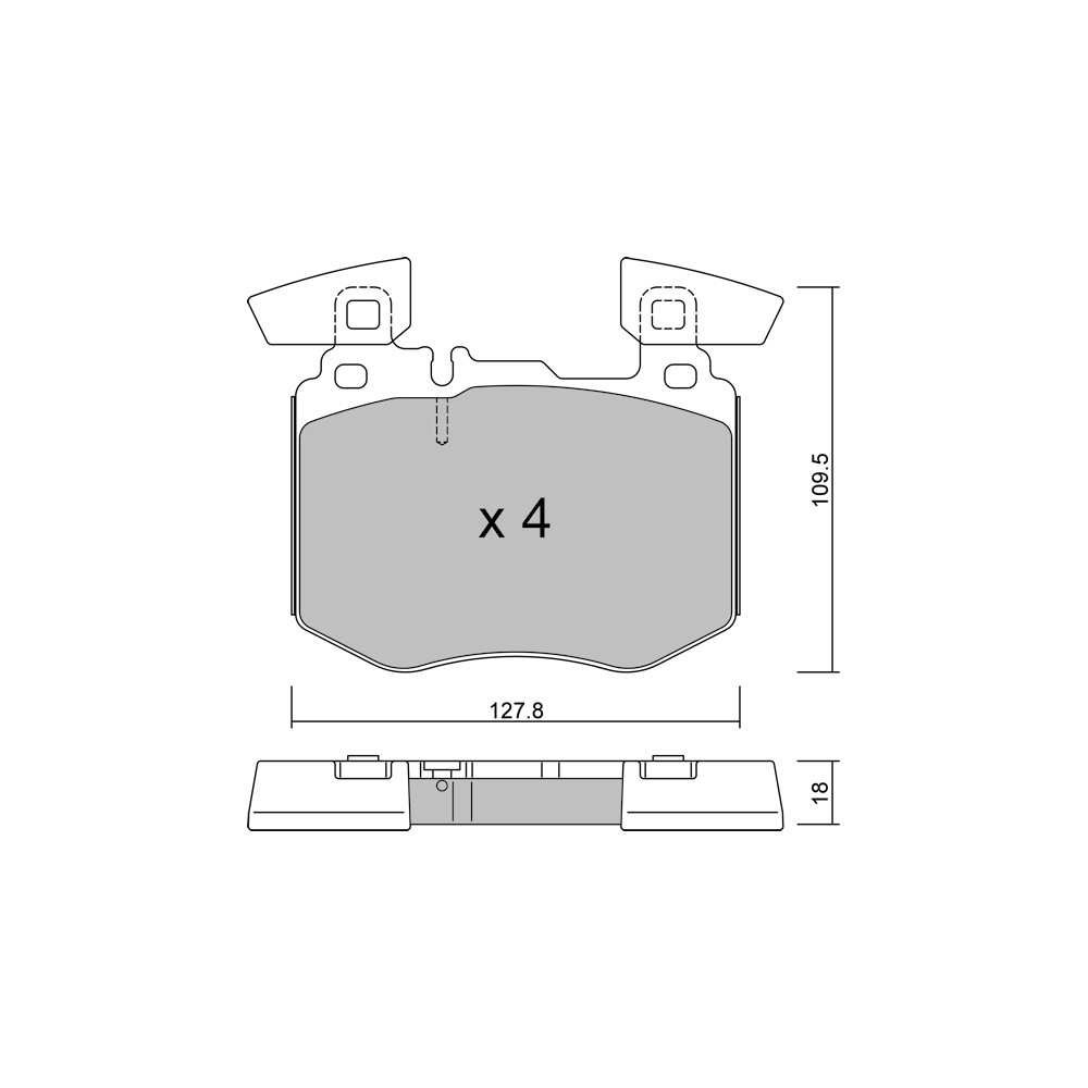 Pastilhas de travão dianteiro GT2i Club para MERCEDES BENZ GLC I (X253) 350 e 4-matic (253.954) 320hp 2015-06-01-Array