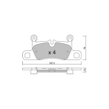 Pastillas de freno traseras GT2i Club para PORSCHE Taycan (Y1A) Turbo S 762cv 2019-05-01-