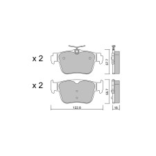 Pastilhas de travão traseiras GT2i Club para AUDI A3 IV Allstreet RS3 quattro 407hp 2022-07-01-