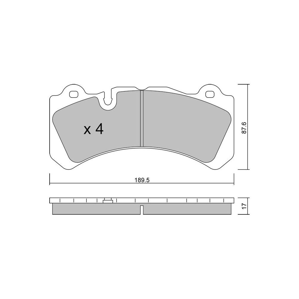 Pastillas de freno delanteras GT2i Club para VOLVO V60 2.0 D4 Polestar, 2.4 Hybrid D6 Polestar 2015-18 - Pinzas de freno BremboArray