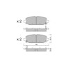 Pastilhas de travão traseiras GT2i Club para JEEP Wrangler IV (JL) 3.6 VVT (JL72, JL74) 285bhp 2017-11-01-
