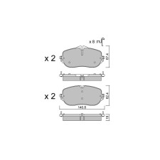 Pastillas de freno delanteras GT2i Club para MERCEDES BENZ Classe C V T-Model (S206) C 200 (206.042) 204cv 2021-03-01-
