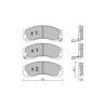 Pastillas de freno delanteras GT2i Club para MITSUBISHI 3000 GT / GTO 3.0i Turbo 24V / 4WD 1989-00 - Pinzas de freno Akebono