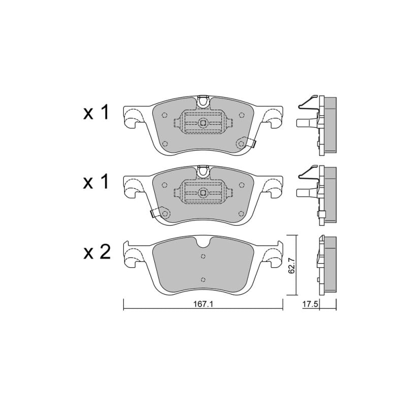 Pastilhas de travão dianteiras GT2i Club para NISSAN X-Trail IV (T33) 2.5 184hp 2021-02-01-Array