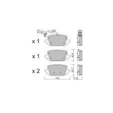 Pastilhas de travão traseiras GT2i Club para MERCEDES BENZ EQT 200 (420.893) 2.5 Hybrid 185hp 2023-01-01-