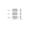 Pastillas de freno traseras GT2i Club para HYUNDAI i20 N 1.6 T-Gdi 2020-  Pinzas de freno Mando