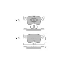 Pastilhas de travão dianteiras GT2i Club para VOLKSWAGEN Tiguan III (CT1) 1.5 TSI eHybrid 272bhp 2023-09-01-
