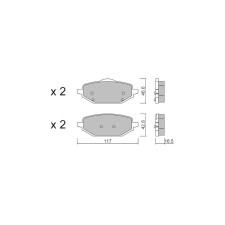 Pastillas de freno traseras GT2i Club para MG Marvel R EV 289cv 2021-02-01-
