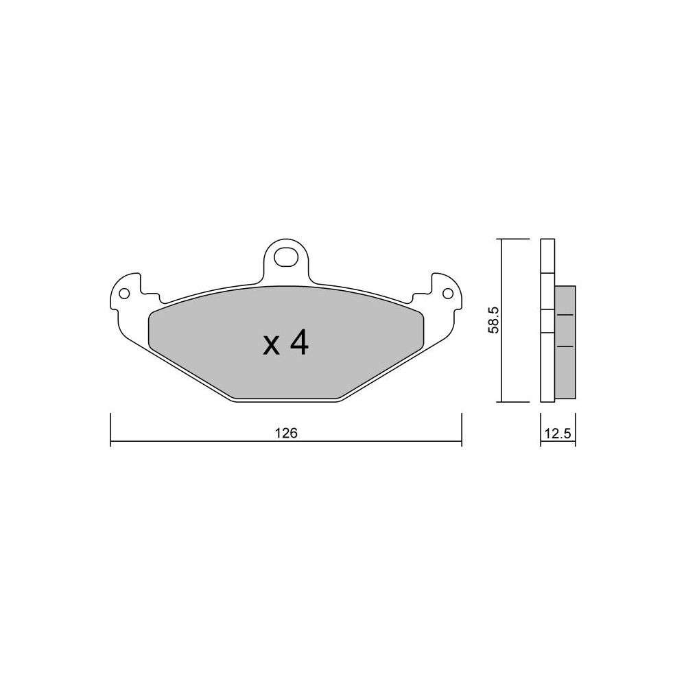 Pastillas de freno traseras GT2i Club para LOTUS Elise 1.8i 16V 1995-21 - Pinzas de freno BremboArray