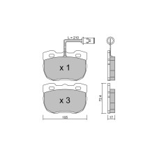 Pastillas de freno delanteras GT2i Club para LAND ROVER Range Rover I 4.3 Vogue LSE 4x4 203cv 1969-10-01-1996-04-01