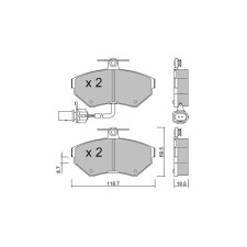 Pastillas de freno delanteras GT2i Club para AUDI A4 I Avant (8D5, B5) 2.0 131cv 1994-11-01-2003-05-01