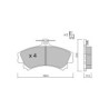 Pastilhas de travão dianteiras GT2i Club para SMART Forfour I (454) 1.5 (454.032) 123hp 2004-01-01-2006-06-01