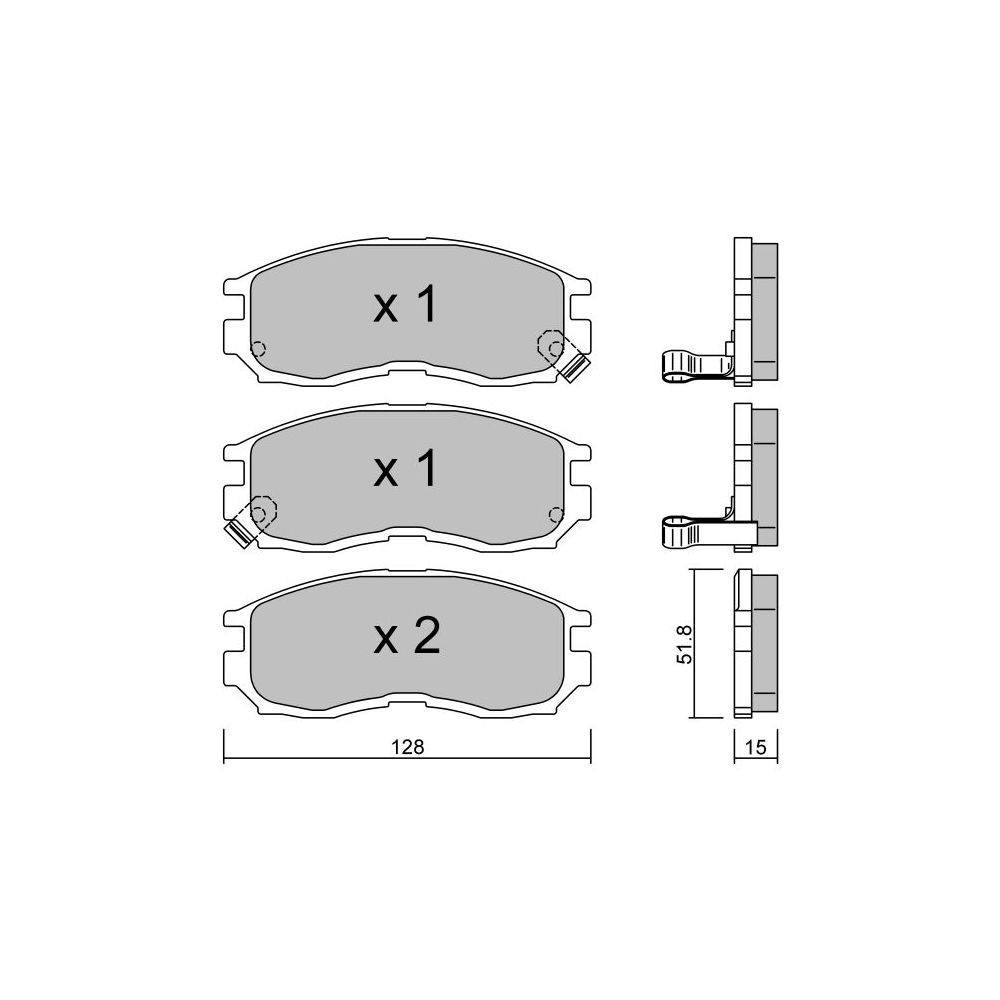 Pastillas de freno delanteras GT2i Club para MITSUBISHI Expo I SW 2.5 V6 24V 281cv 1991-10-01-1999-08-01Array