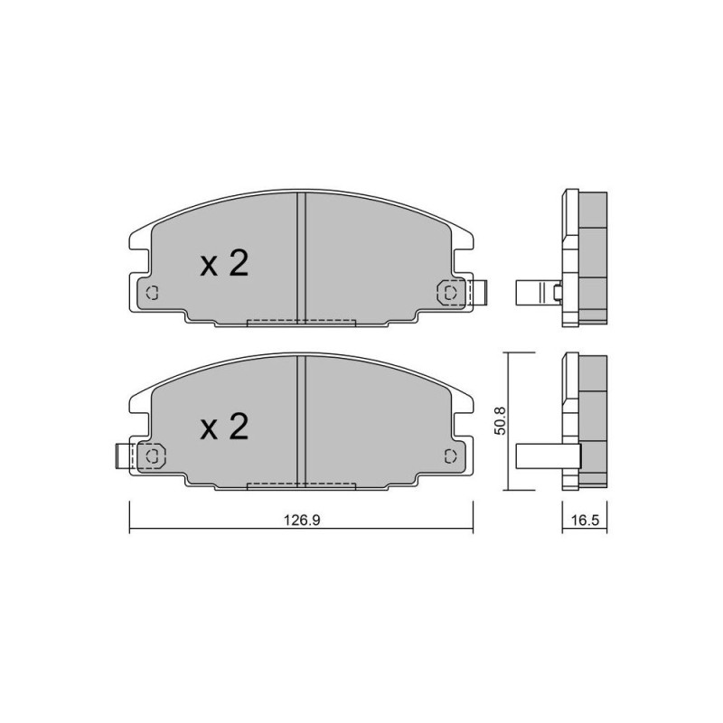 Pastilhas de travão dianteiras GT2i Club para OPEL Frontera A Sport (U92) 2.4 i (53MWL4) 126hp 1992-03-01-1998-10-01-01Array