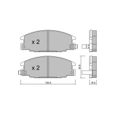 Pastilhas de travão dianteiras GT2i Club para OPEL Frontera A Sport (U92) 2.4 i (53MWL4) 126hp 1992-03-01-1998-10-01-01