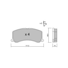 Pastilhas de travão dianteiras GT2i Club para SUZUKI Baleno I SW (EG) 2.5 V6 24V 4x4 (TD62, SQ 625) 145hp 1996-08-01-2002-05-01