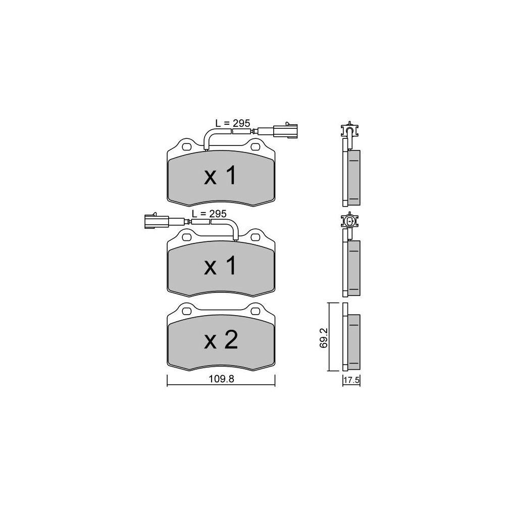 Pastillas de freno delanteras GT2i Club para PEUGEOT 406 Coupe 2.2 HDi, 3.0i V6 Coupe 1996-04 - Pinzas de freno BremboArray