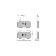 Pastillas de freno traseras GT2i Club para MASERATI Ghibli III (M157) 3.8 V8 581cv 2013-08-01-