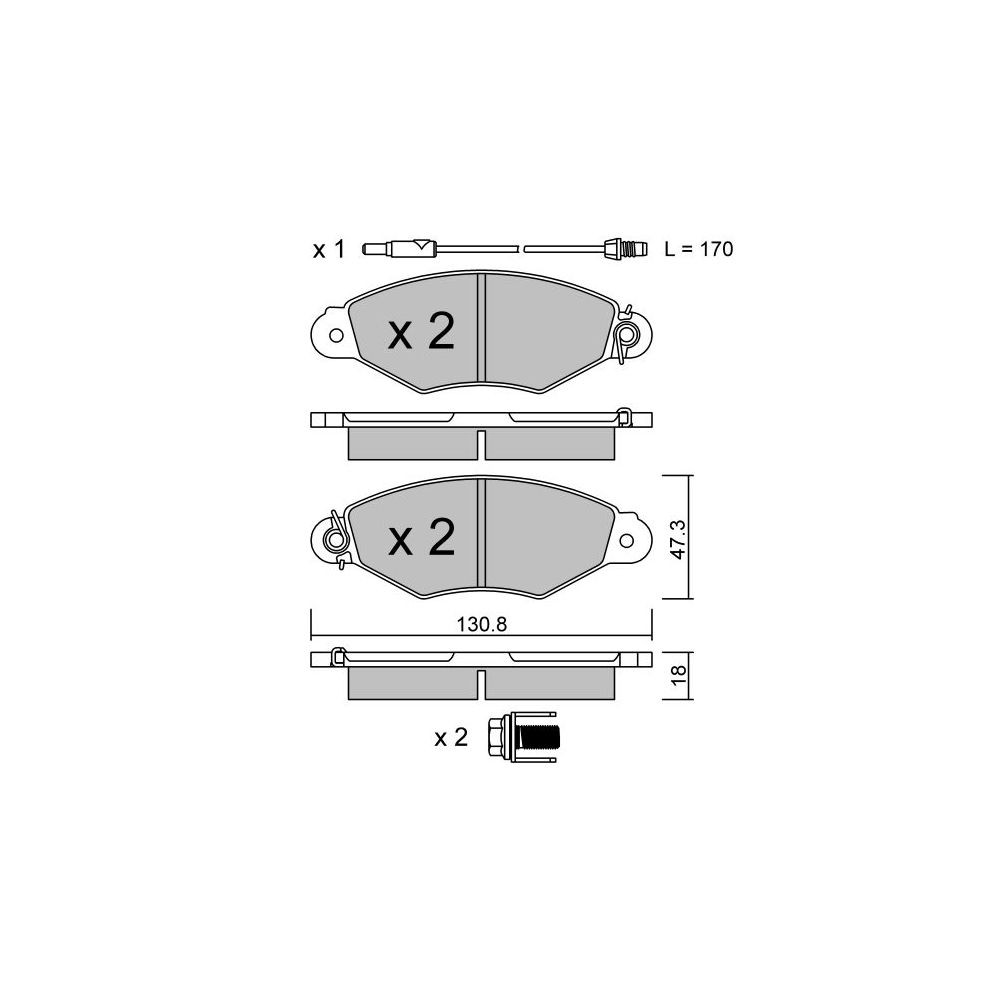 Pastillas de freno delanteras GT2i Club para RENAULT Kangoo I (KC0/1_) 1.6 16V 96cv 1997-08-01-Array