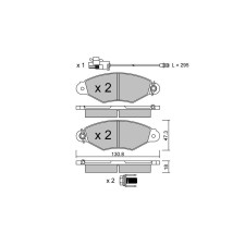 Pastilhas de travão dianteiras GT2i Club para RENAULT Kangoo I (KC0/1_) 1.6 8V 90hp 1997-08-01-