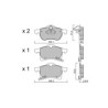 Pastillas de freno delanteras GT2i Club para OPEL Astra G 1.8i 16V, 2.0 16V TD, 2.0i 16V, 2.2i 16V 97-04 - Pinzas de freno Ate 