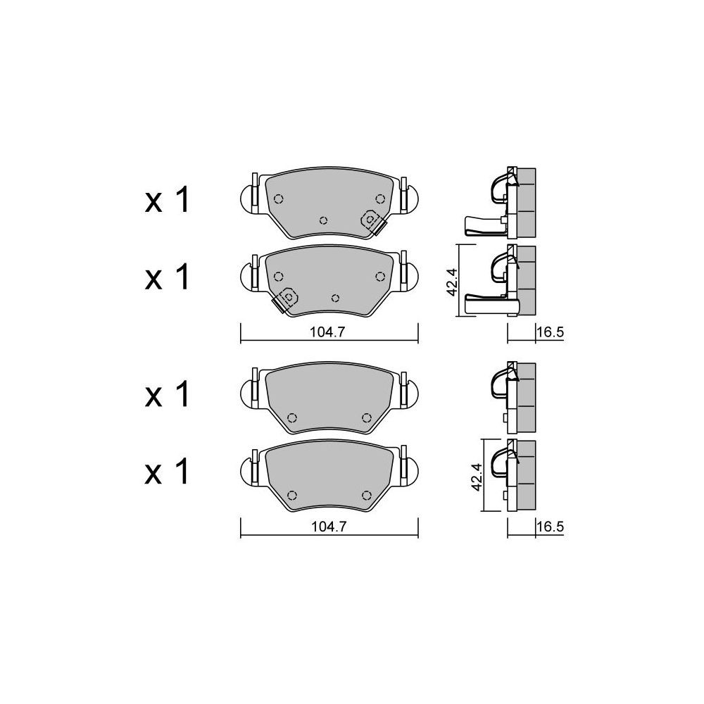 Pastillas de freno traseras GT2i Club para OPEL Astra G Cabrio (T98) 2.0 OPC (F35) 192cv 1998-05-01-2005-10-01Array