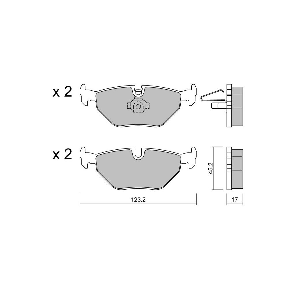 Pastilhas de travão traseiras GT2i Club para SAAB 9-5 (YS3E) 2.3 Turbo 305bhp 1997-09-01-Array