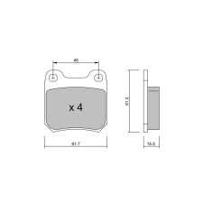 Pastillas de freno traseras GT2i Club para SAAB 9-3 I (YS3D) 2.3 230cv 1998-02-01-2002-09-01