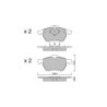 Pastillas de freno delanteras GT2i Club para SEAT Alhambra I (7V8, 7V9) 2.8 V6 24V 204cv 1996-01-01-2010-03-01