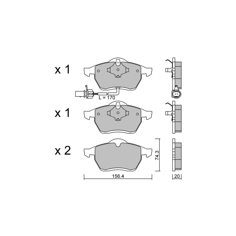 Pastilhas de travão dianteiras GT2i Club para SEAT Alhambra I (7V8, 7V9) 2.4 (TCR10_) 161hp 1996-01-01-2010-03-01Array