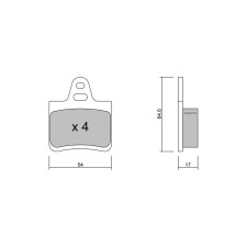 Pastillas de freno traseras GT2i Club para CITROEN Bx (XB-_) 3.0 V6 24V 200cv 1982-10-01-1994-12-01