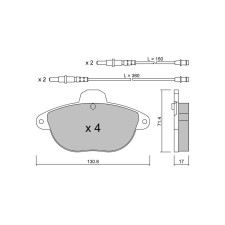 Pastillas de freno delanteras GT2i Club para CITROEN Xantia (X1_, X2_) 2.0 Turbo 147cv 1993-03-01-2003-04-01