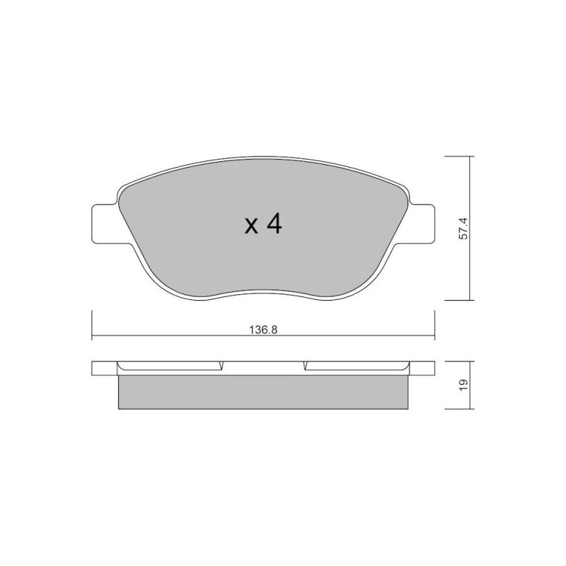 Pastillas de freno delanteras GT2i Club para PEUGEOT 207 1.6i 16V THP 150 hp 156 hp 2006-15 - Pinzas de freno Bosch Array