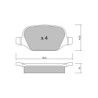 Pastillas de freno traseras GT2i Club para ALFA ROMEO 147 2.0i TS 16V 2000-10 - Pinzas de freno Trw 