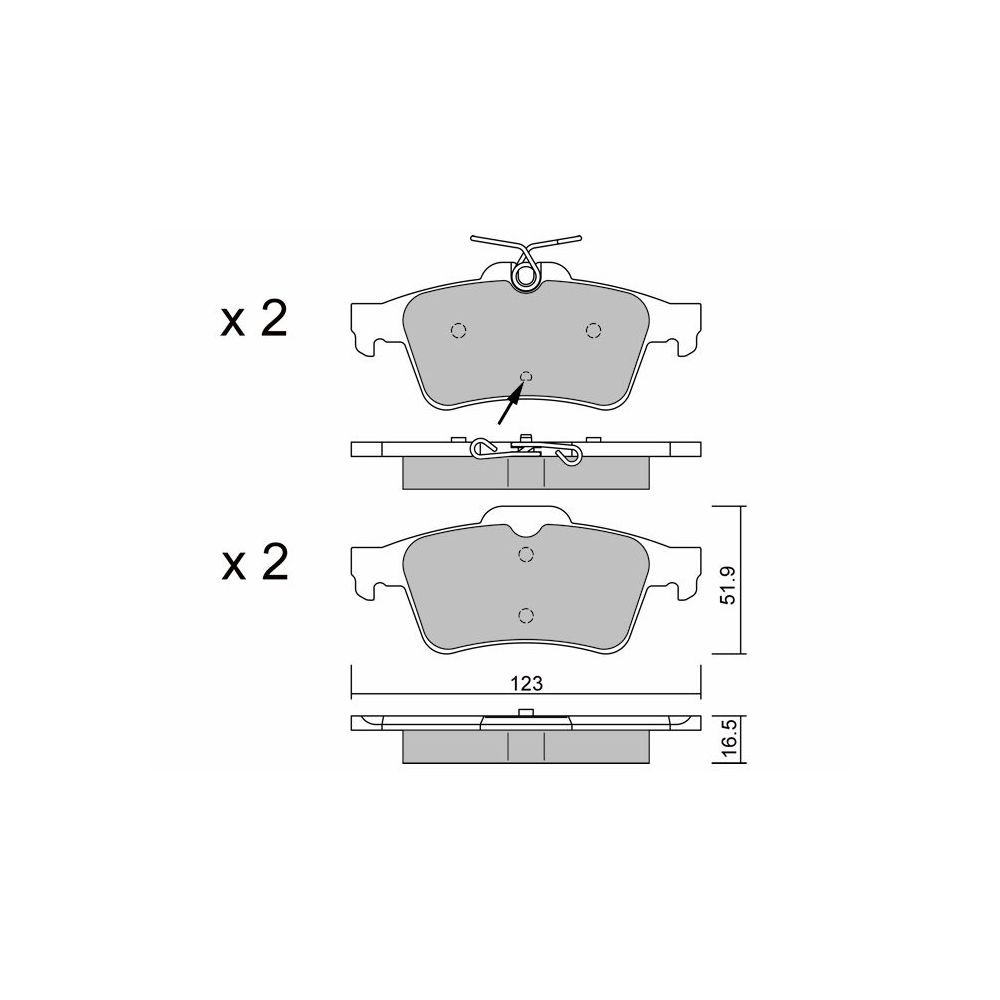Pastillas de freno traseras GT2i Club para PEUGEOT 508 I (8D_) 2.2 HDi 204cv 2010-11-01-2018-12-01Array