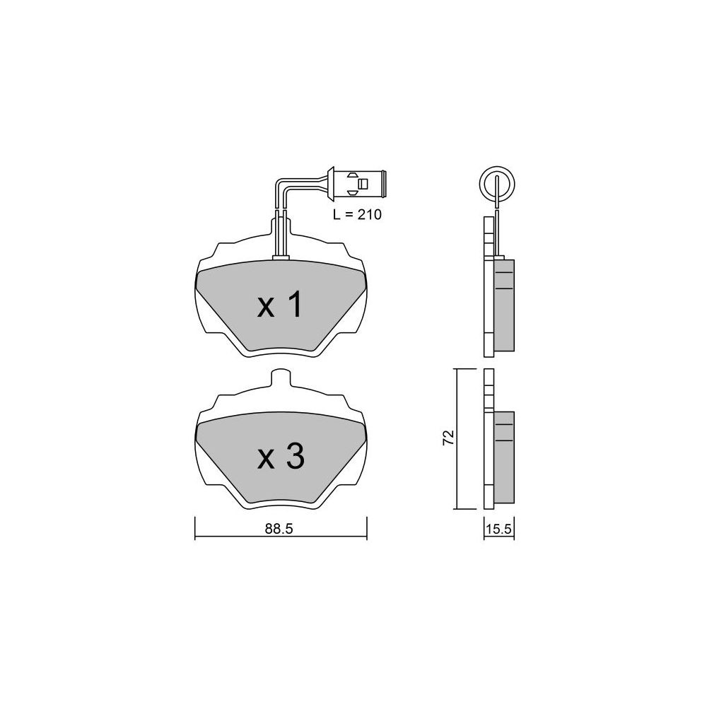 Pastillas de freno traseras GT2i Club para LAND ROVER Range Rover I 4.3 Vogue LSE 4x4 203cv 1969-10-01-1996-04-01Array