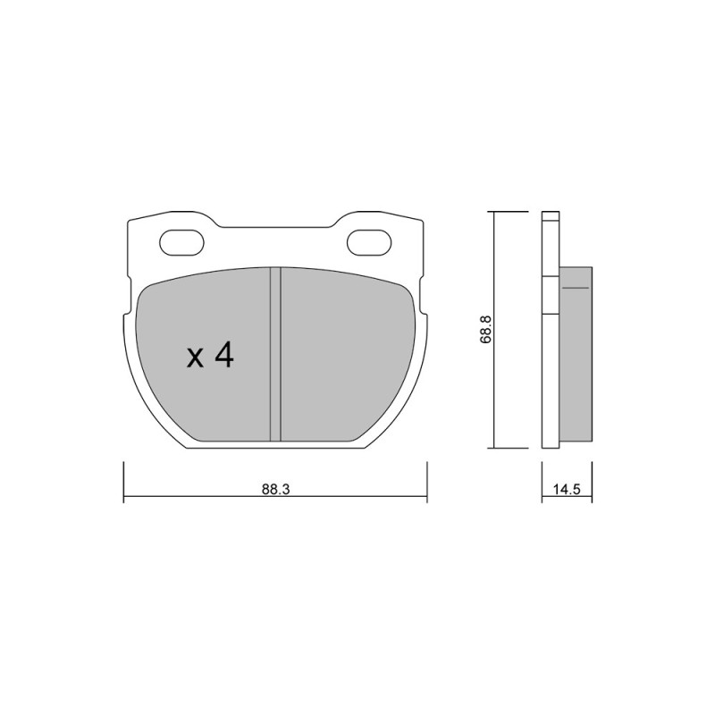 Pastilhas de travão dianteiras GT2i Club para LAND ROVER Defender I SW (L316) 2.8 4x4 191hp 1990-08-01-2016-02-01Array
