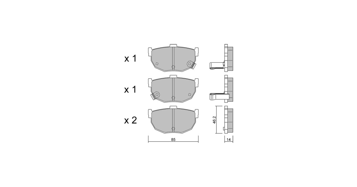 Pastilhas de travão traseiras GT2i Club para HYUNDAI Coupe II (GK) 2.7 V6 168hp 2001-01-01-2009-08-08-01